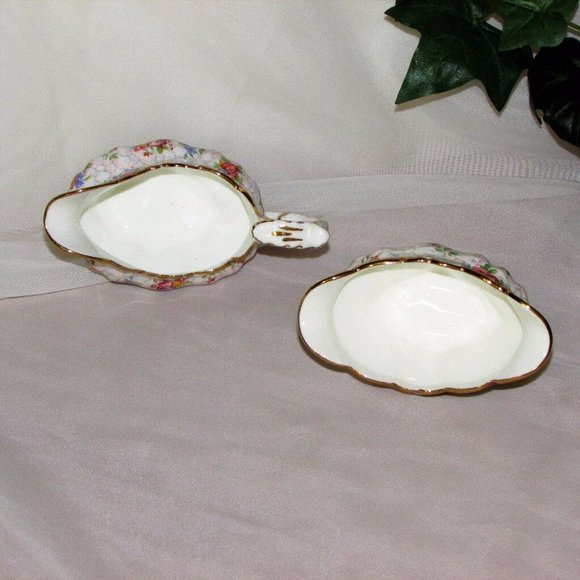 ** Hammersley Creamer & Sugar Bowl Set Fancy Vintage Pink Bone China England - Picture 6 of 13